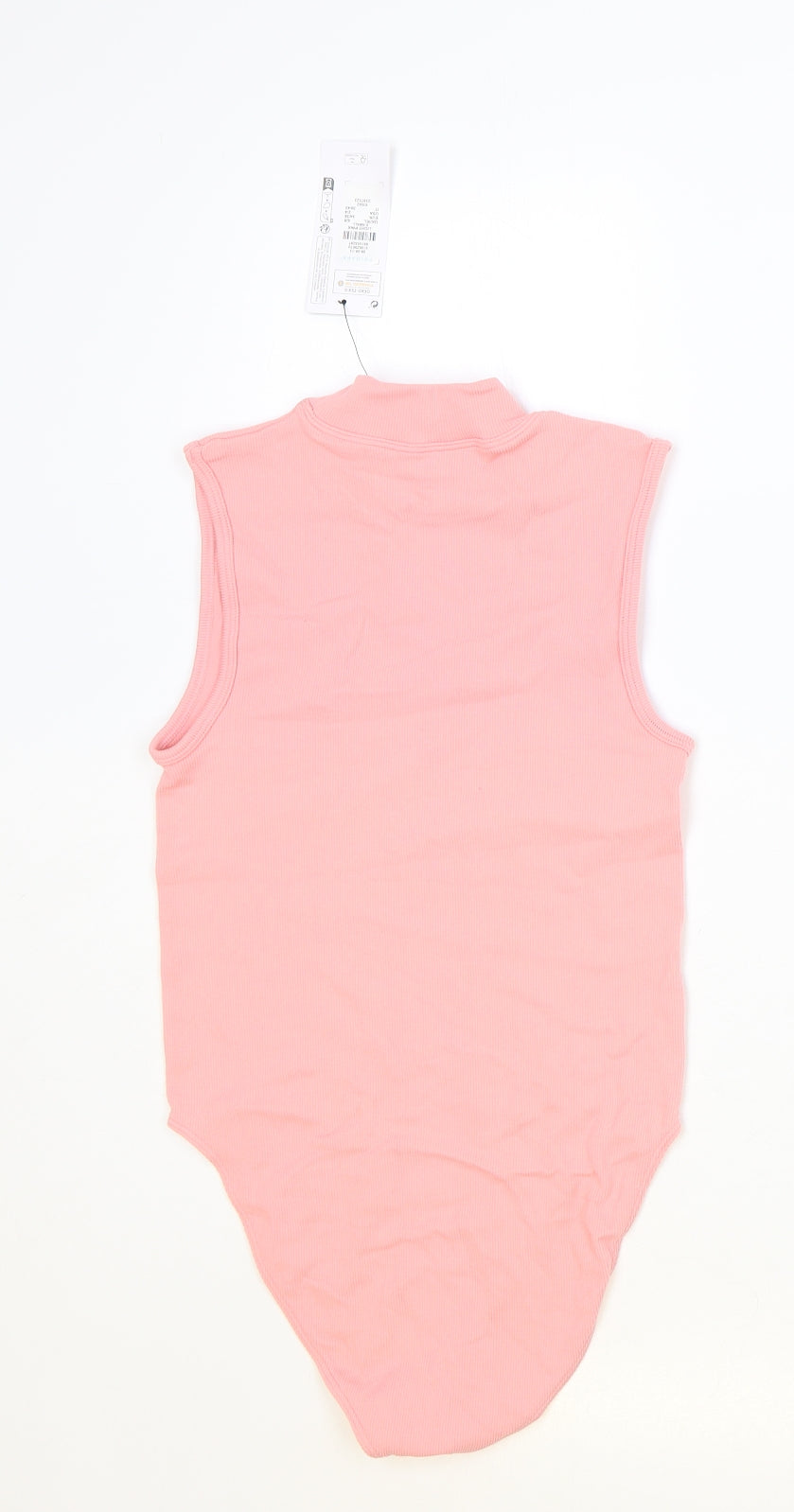 Primark Womens Pink Polyester Bodysuit One-Piece Size XS Snap