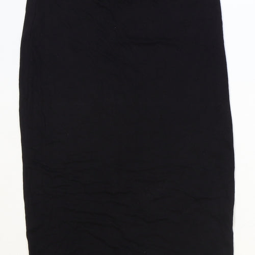 ASOS Womens Black Viscose Straight & Pencil Skirt Size 10