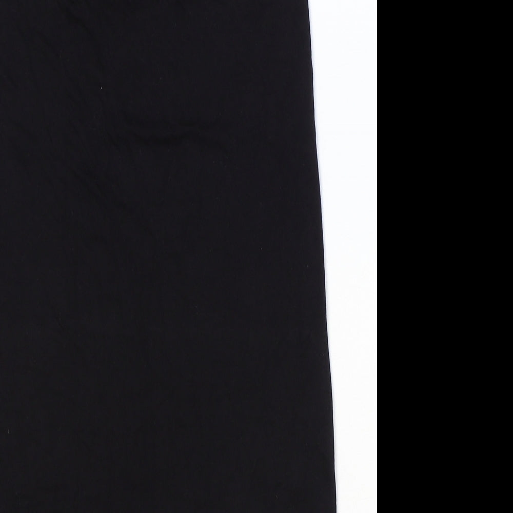 ASOS Womens Black Viscose Straight & Pencil Skirt Size 10
