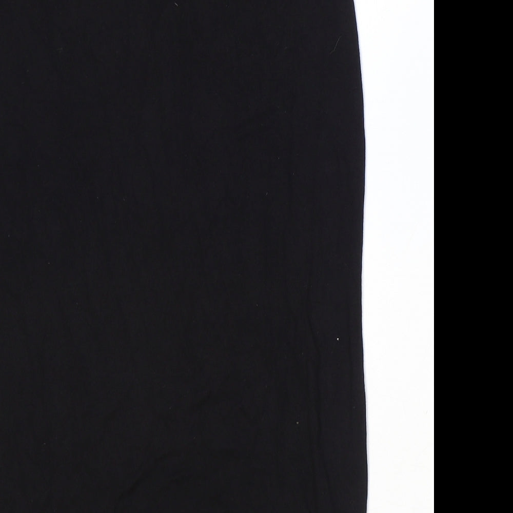 ASOS Womens Black Viscose Straight & Pencil Skirt Size 10