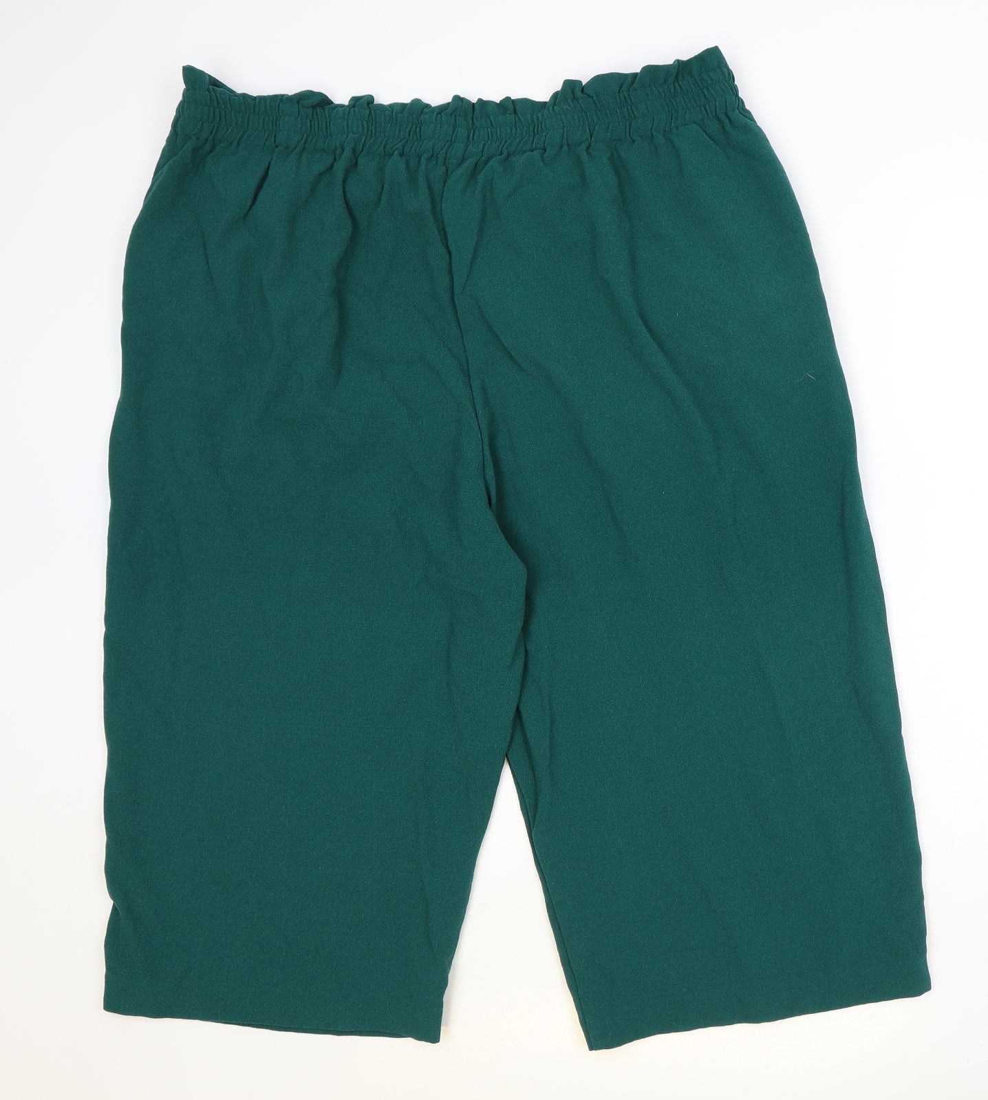 George Womens Green Polyester Cropped Trousers Size 24 Regular