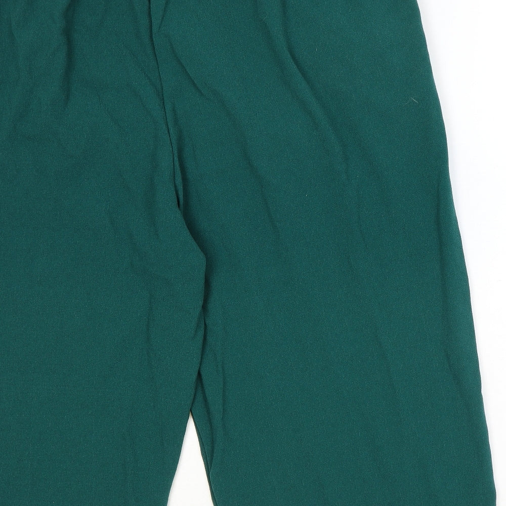George Womens Green Polyester Cropped Trousers Size 24 Regular