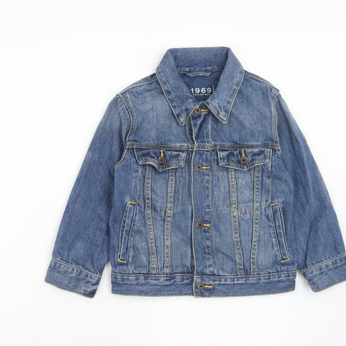 Gap Womens Blue Jacket Size XS Button
