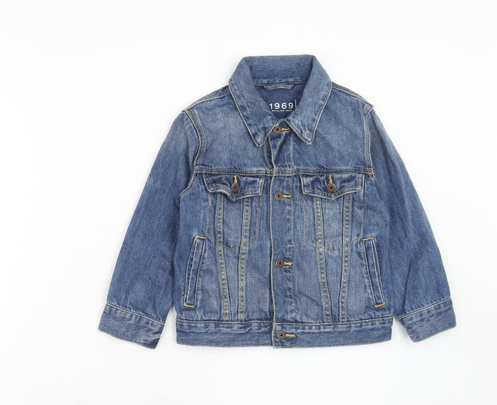 Gap Womens Blue Jacket Size XS Button