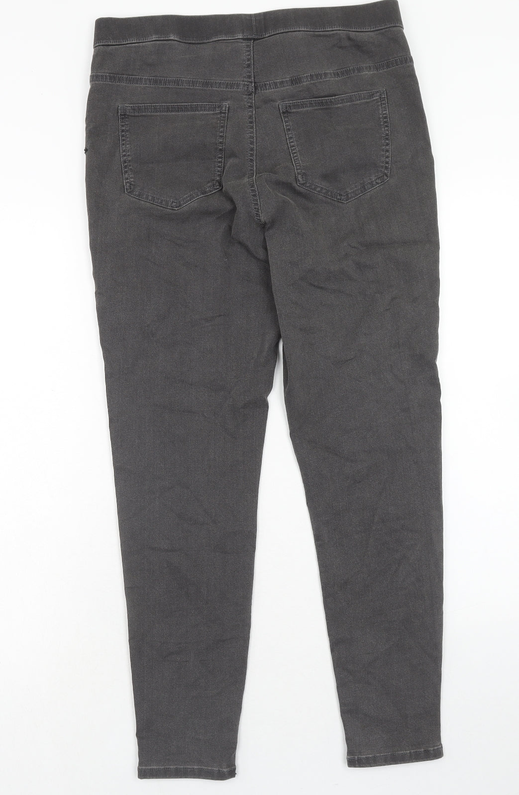 Marks and Spencer Womens Grey Cotton Jegging Jeans Size 14 Regular