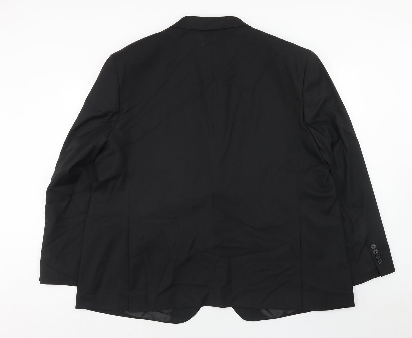 Marks and Spencer Mens Black Polyacrylate Fibre Jacket Suit Jacket Size 54 Regular