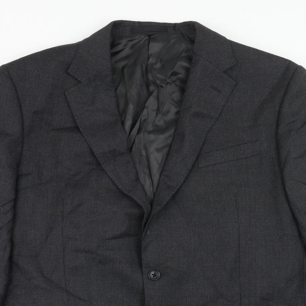 Marks and Spencer Mens Grey Wool Jacket Suit Jacket Size 44 Regular