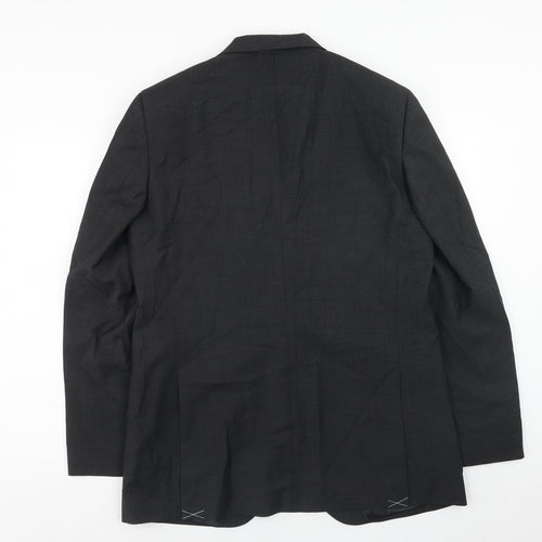 Marks and Spencer Mens Grey Polyacrylate Fibre Jacket Suit Jacket Size 42 Regular