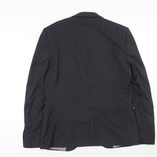 NEXT Mens Blue Polyester Jacket Suit Jacket Size 40 Regular