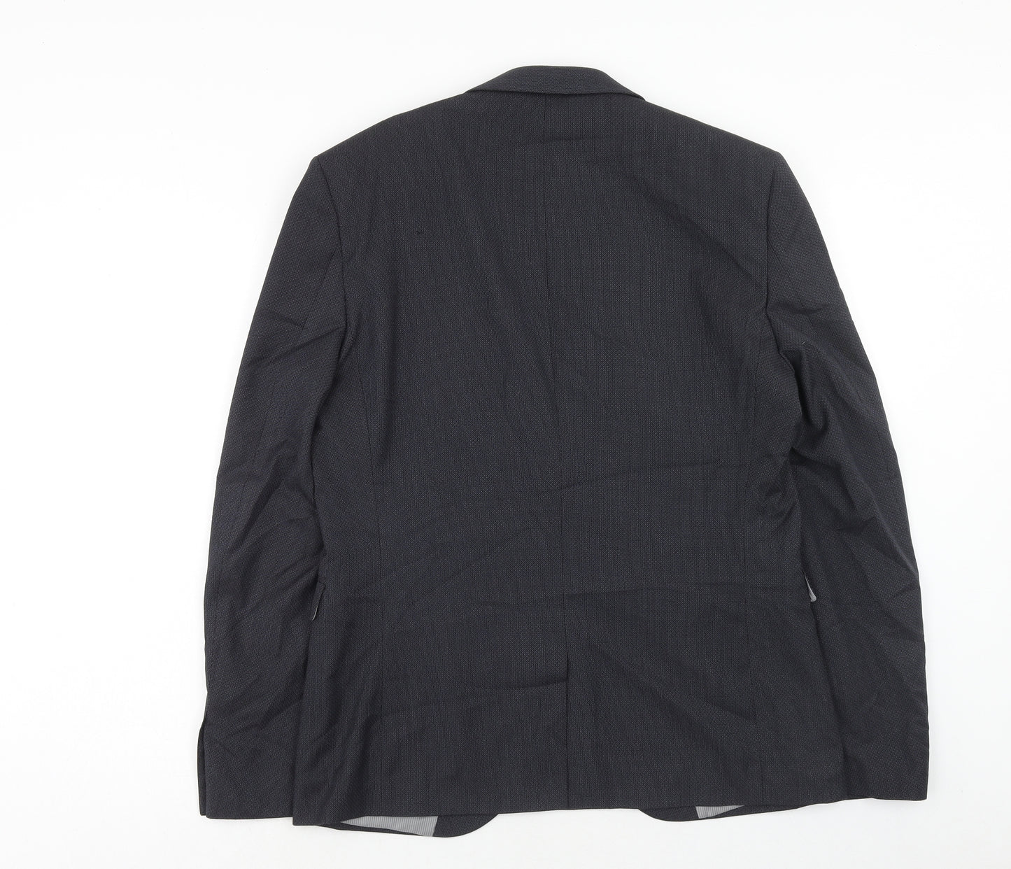 NEXT Mens Blue Polyester Jacket Suit Jacket Size 40 Regular