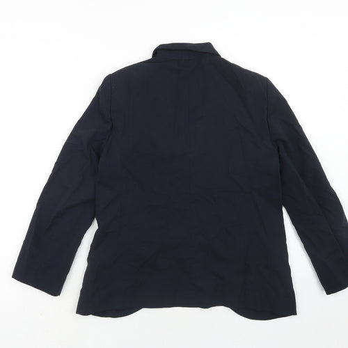 Topshop Womens Blue Jacket Blazer Size 8