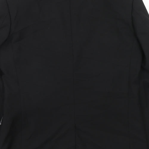 Skopes Mens Black Polyester Jacket Suit Jacket Size 38 Regular