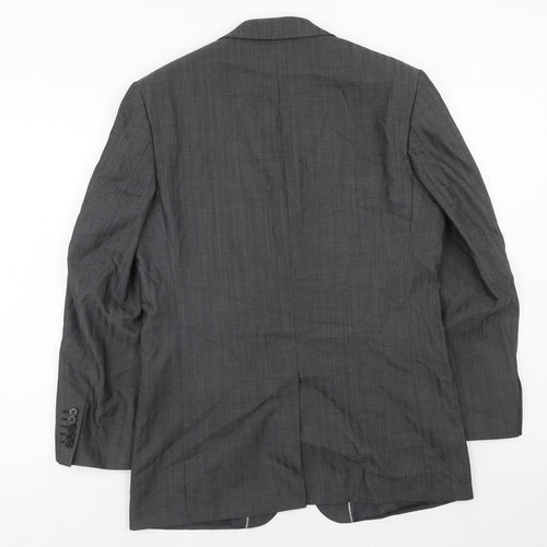 St george Mens Grey Wool Jacket Suit Jacket Size 40 Regular