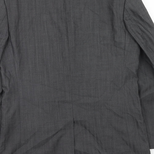 St george Mens Grey Wool Jacket Suit Jacket Size 40 Regular