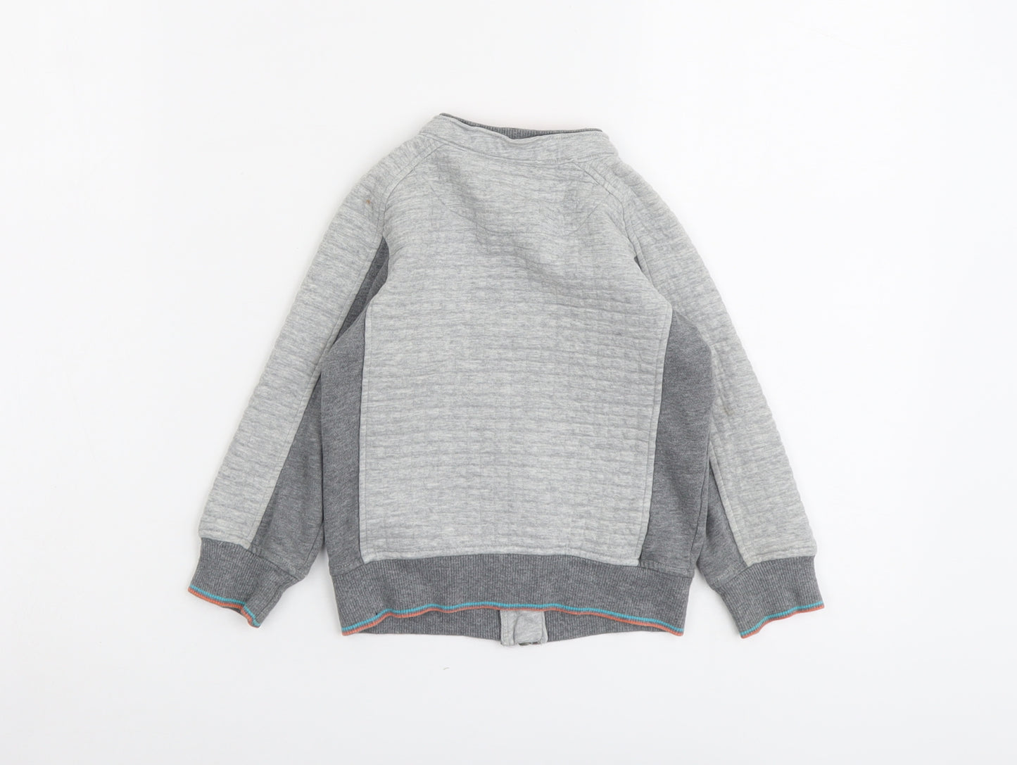 Ted Baker Boys Grey Cotton Full Zip Sweatshirt Size 2-3 Years Zip