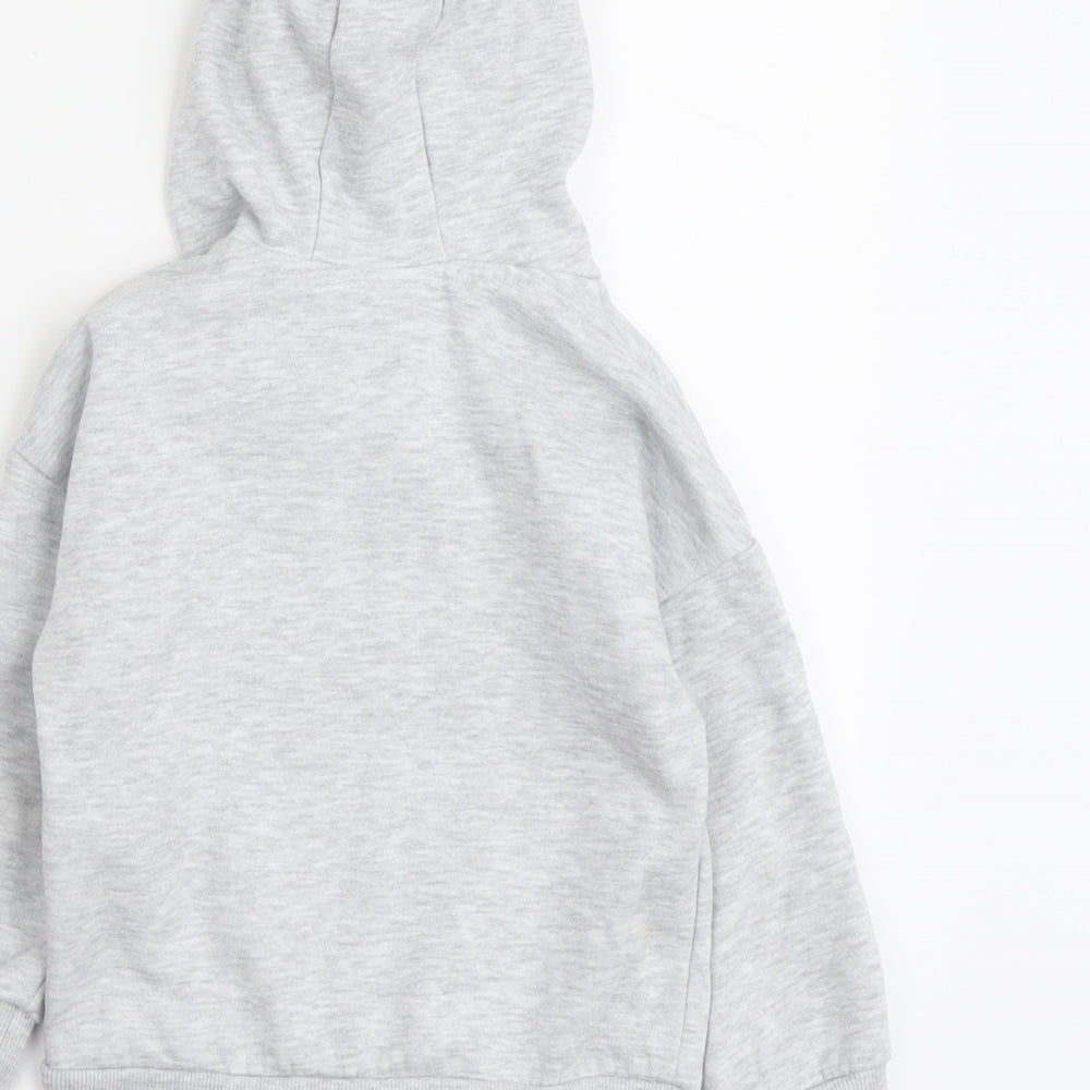 Batman Boys Grey Cotton Pullover Hoodie Size 3-4 Years Pullover - Batman