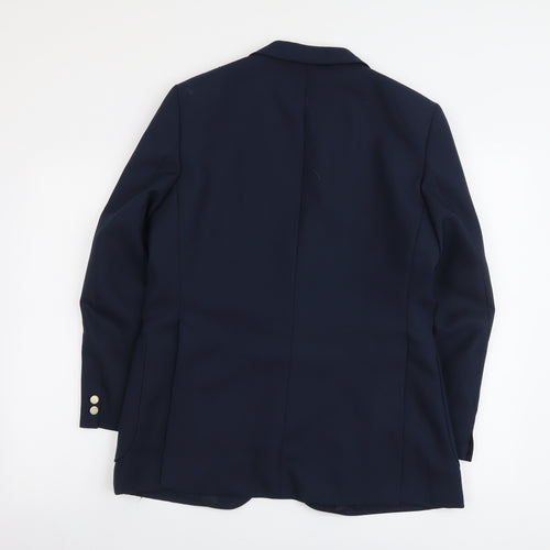 Marks and Spencer Mens Blue Polyester Jacket Blazer Size L Regular