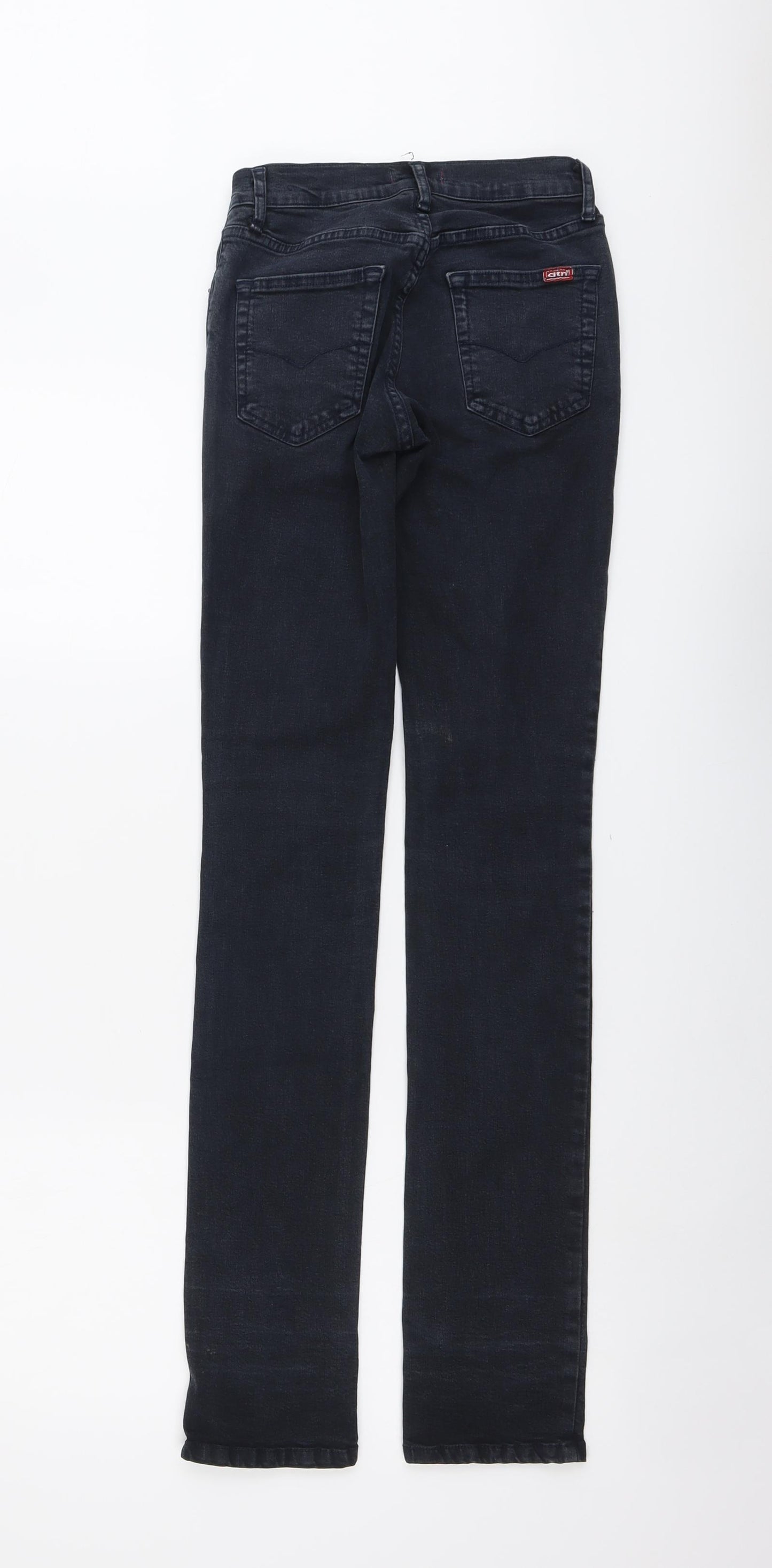 DTN Womens Blue Cotton Skinny Jeans Size 10 L32 in Regular Button