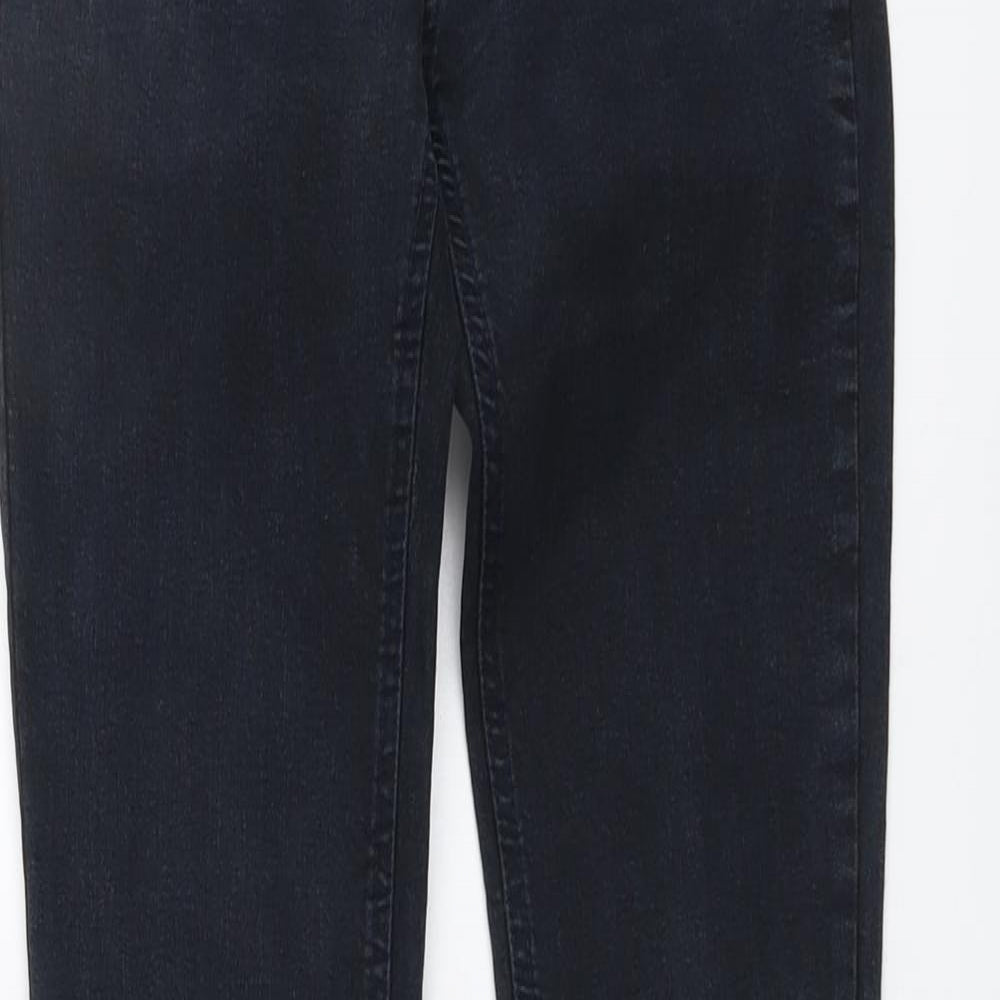 DTN Womens Blue Cotton Skinny Jeans Size 10 L32 in Regular Button
