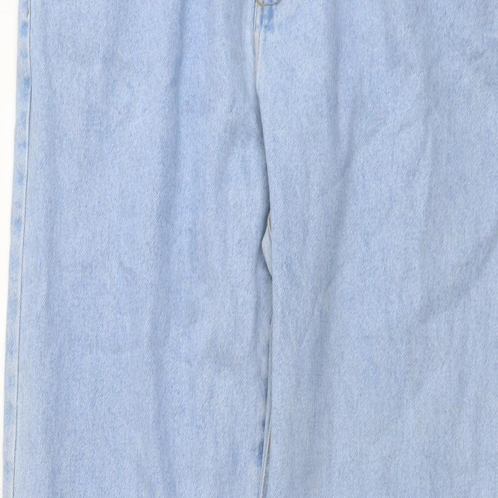 Edge 2 Edge Mens Blue Cotton Straight Jeans Size 38 in L33 in Regular Button