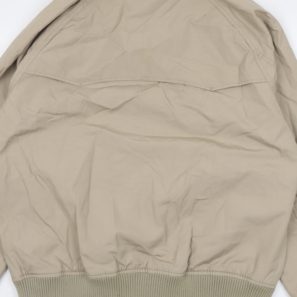 Ben Sherman Mens Beige Bomber Jacket Jacket Size M Zip