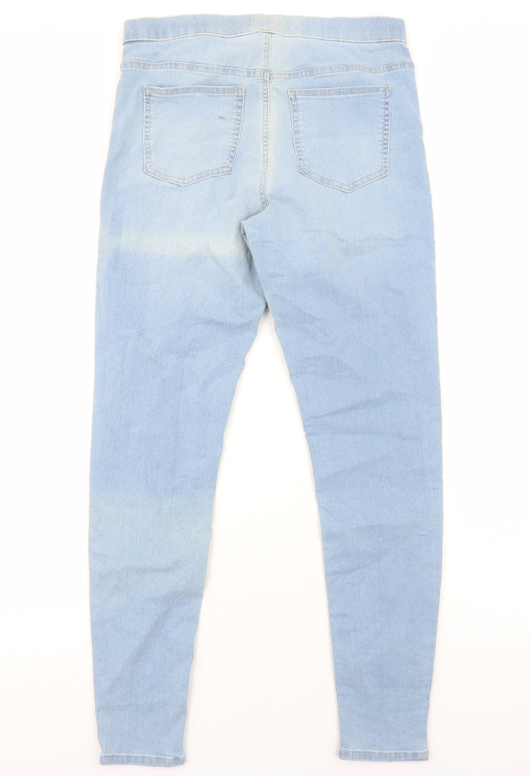 Marks and Spencer Womens Blue Cotton Jegging Jeans Size 14 Regular