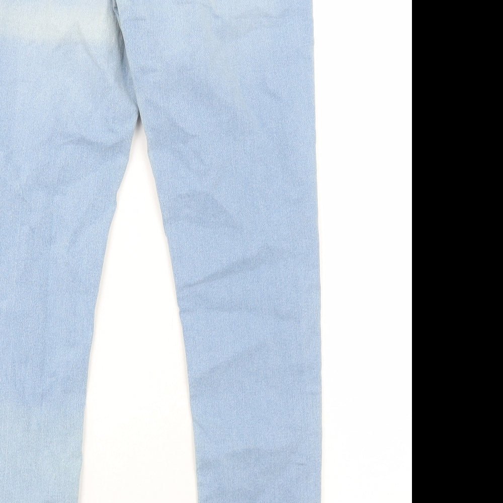 Marks and Spencer Womens Blue Cotton Jegging Jeans Size 14 Regular