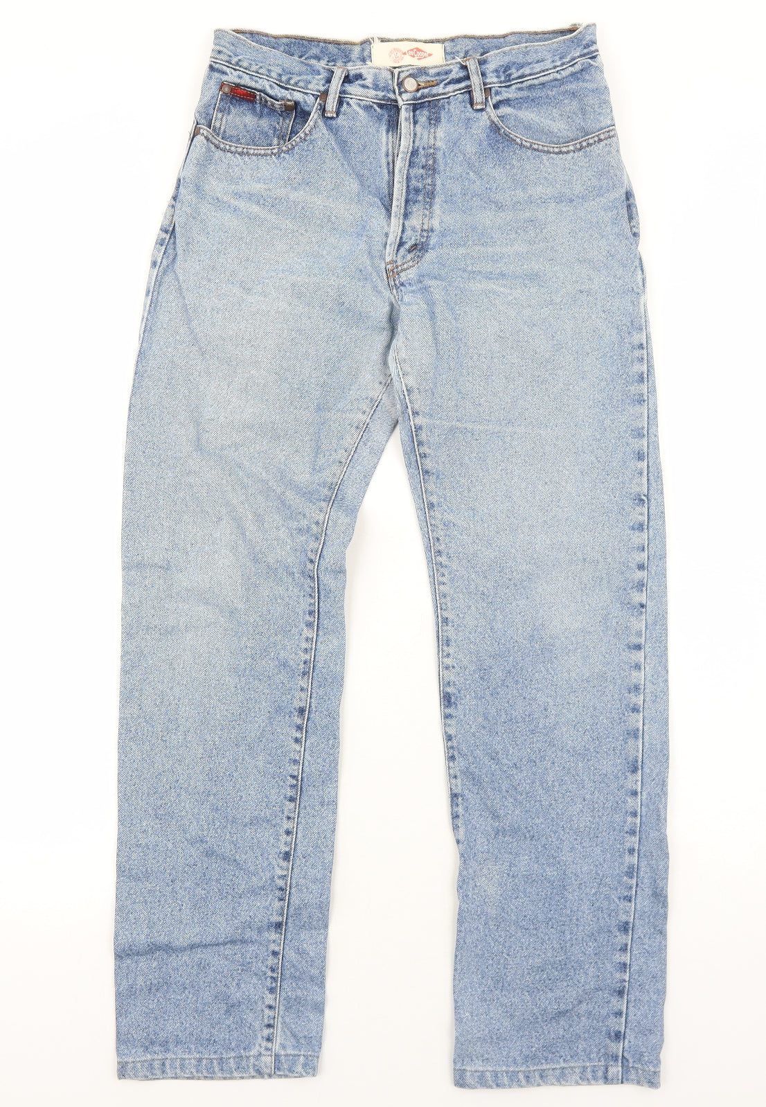 Lee Cooper Mens Blue Cotton Straight Jeans Size 32 in Regular Button