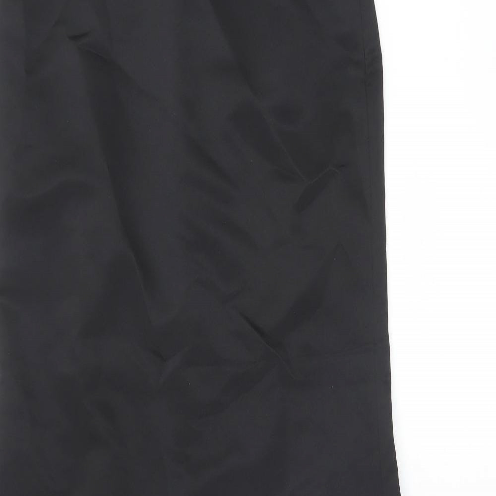 Jasper Conran Womens Black Polyester Maxi Skirt Size 8 Zip