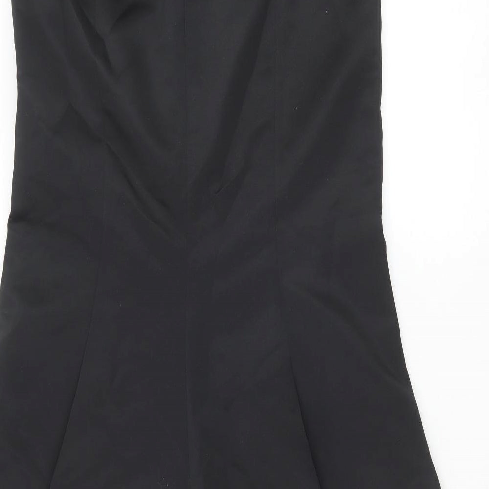 Jasper Conran Womens Black Polyester Maxi Skirt Size 8 Zip