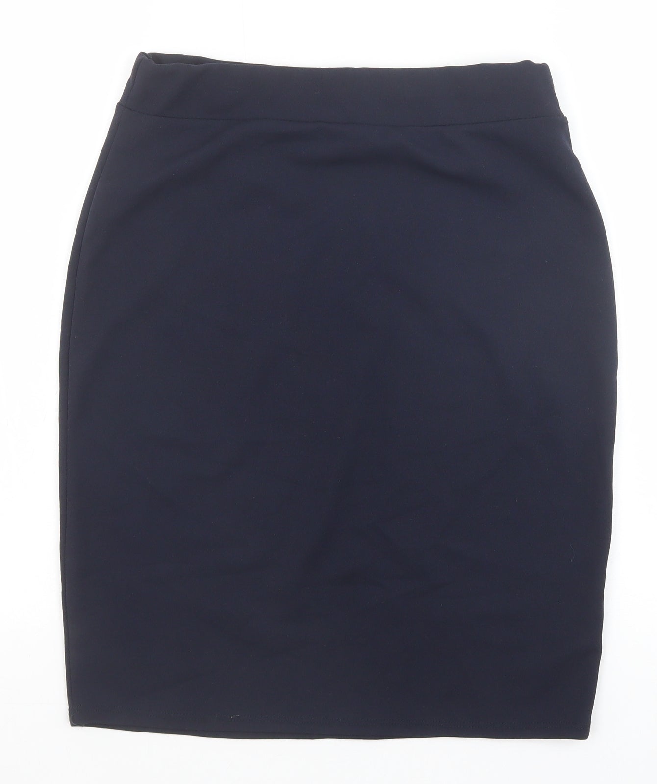 Preworn Womens Blue Polyester Straight & Pencil Skirt Size 10
