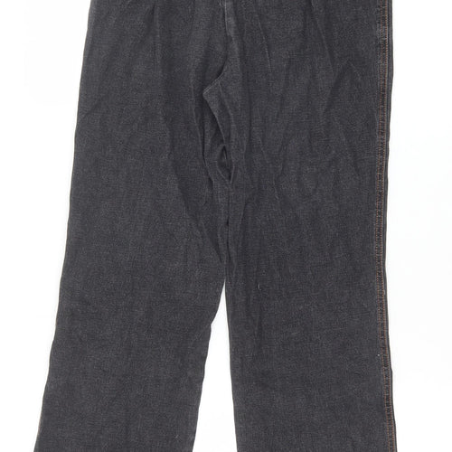 Damart Womens Black Cotton Bootcut Jeans Size 10 Regular