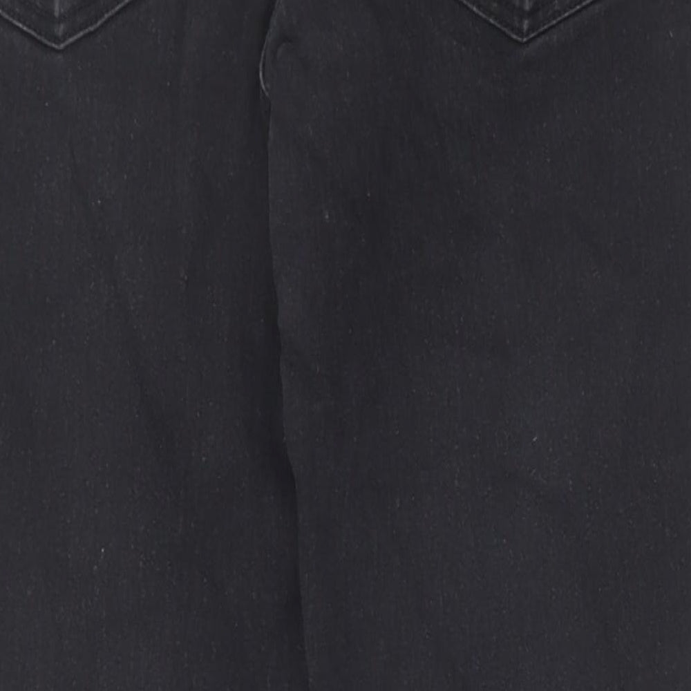 Primark Womens Black Cotton Skinny Jeans Size 14 Slim Zip