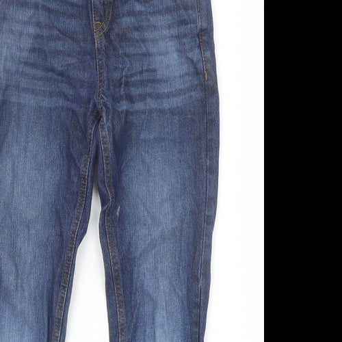 Debenhams Boys Blue 100% Cotton Tapered Jeans Size 9 Months Regular Zip