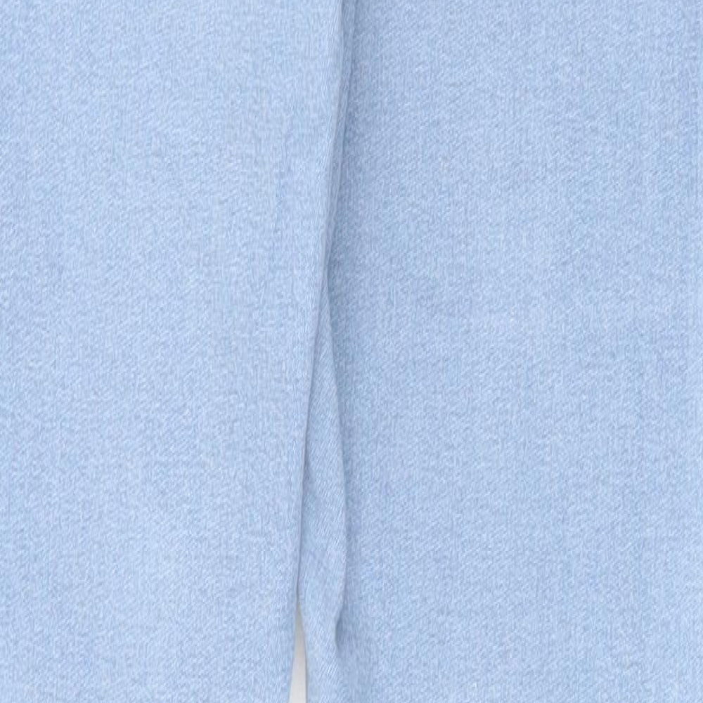 Miss Selfridge Womens Blue Cotton Skinny Jeans Size 8 Slim Zip
