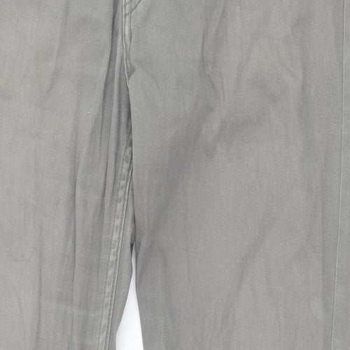 H&M Womens Grey Cotton Straight Jeans Size 29 in Slim Zip
