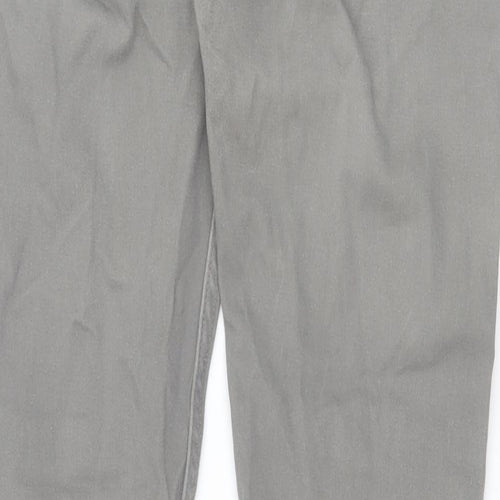 H&M Womens Grey Cotton Straight Jeans Size 29 in Slim Zip
