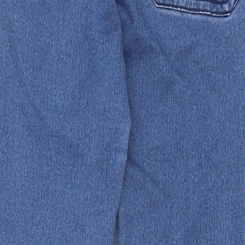 a.k.a CHIC Womens Blue Cotton Skinny Jeans Size 32 in Slim Zip