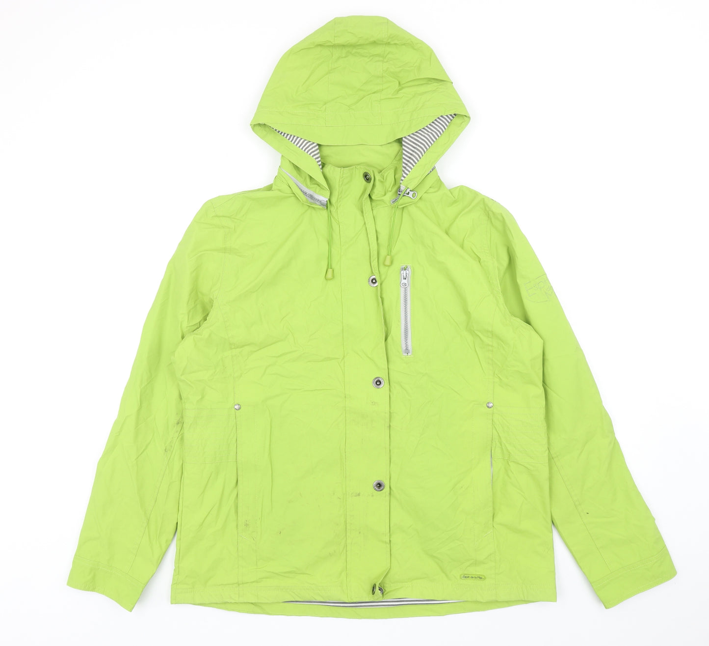 Esprit De La Mer Womens Green Jacket Size XL Zip