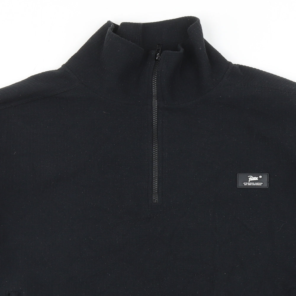 Patta Mens Black Polyester Pullover Sweatshirt Size M