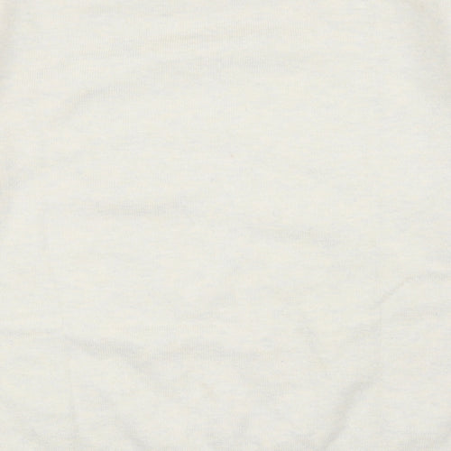 Marks and Spencer Womens Ivory Round Neck Polyester Pullover Jumper Size M
