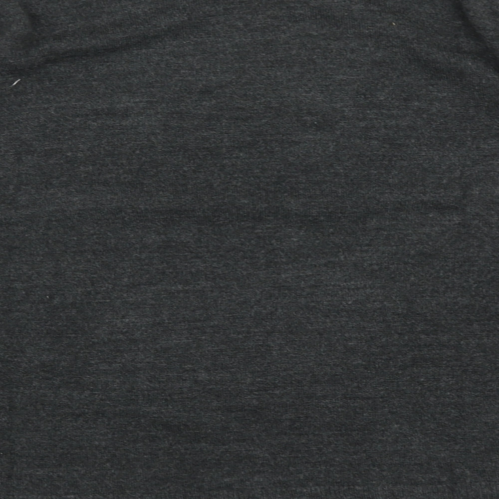 Marks and Spencer Womens Grey Round Neck Acrylic Pullover Jumper Size 14