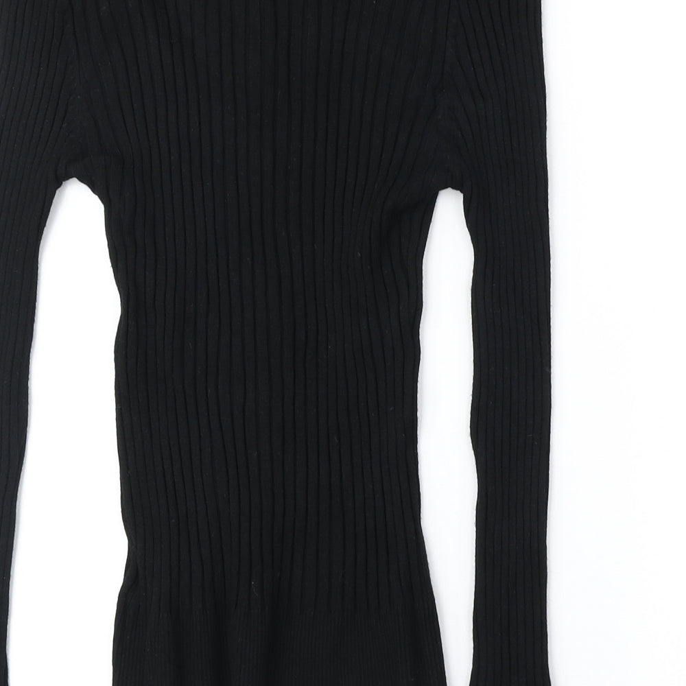 NEXT Womens Black Collared Viscose Cardigan Jumper Size 12 - 2 Piece