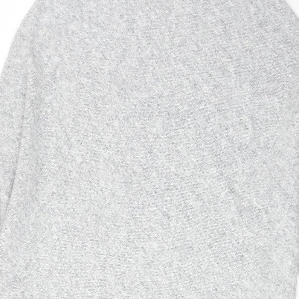 Marks and Spencer Womens Grey Roll Neck Polyester Pullover Jumper One Size - Poncho