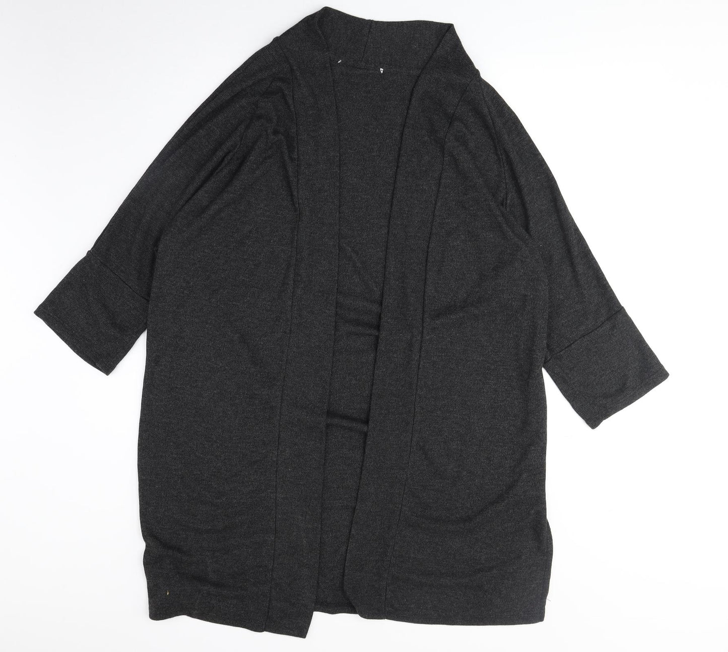 George Womens Grey V-Neck Polyester Cardigan Jumper Size 20