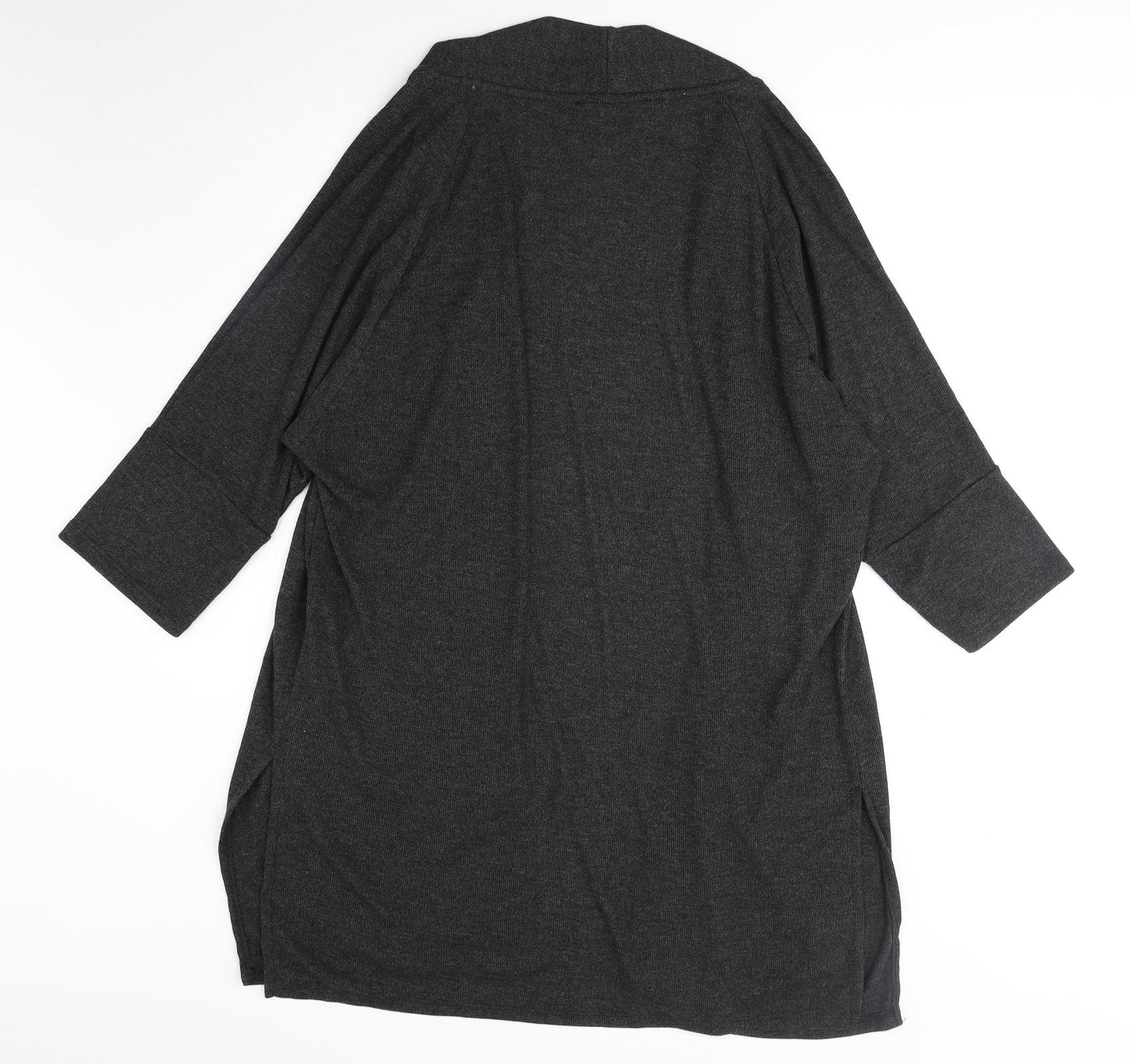 George Womens Grey V-Neck Polyester Cardigan Jumper Size 20