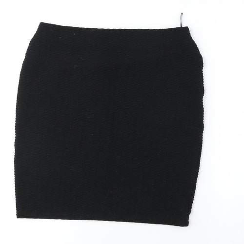 Marks and Spencer Womens Black Polyester Bandage Skirt Size 10