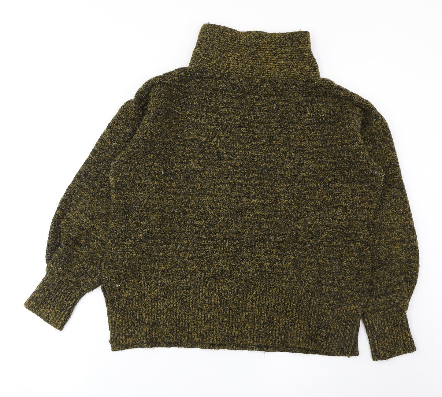 Topshop Womens Green Roll Neck Acrylic Pullover Jumper Size 6