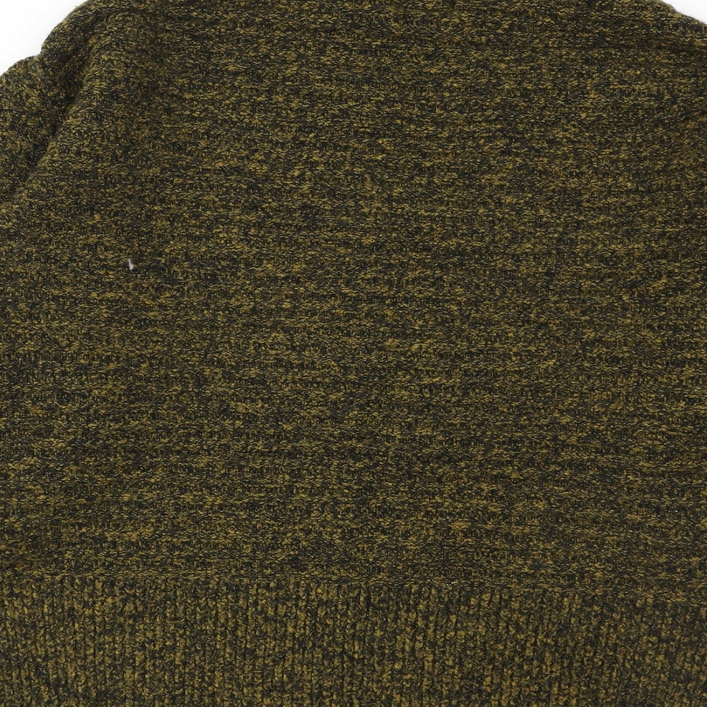 Topshop Womens Green Roll Neck Acrylic Pullover Jumper Size 6