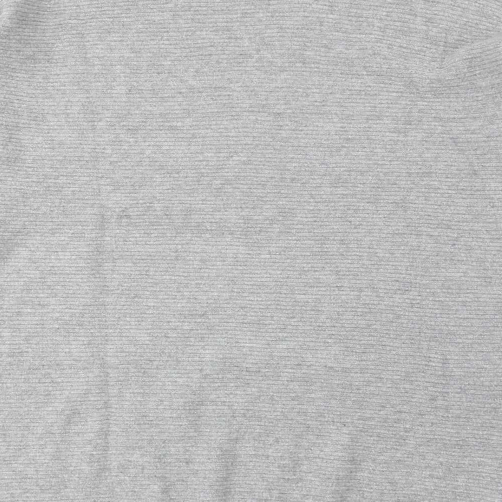Joules Womens Grey Round Neck Viscose Pullover Jumper Size 12
